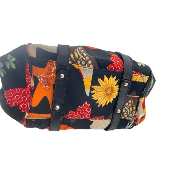 Salvatore Ferragamo Leopard Multicolor Nylon Leather Handbag Tote Bagmissing - Picture 10 of 16